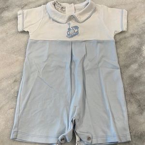 Kissy Kissy Peter Pan Collar Train Playsuit